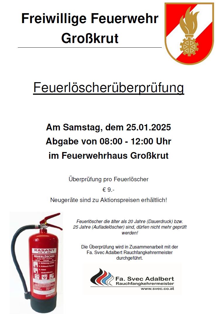 Feuerlöschüberprüfung